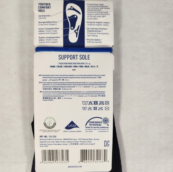 NWT Men's Birkenstock Support Sole Socks - Picture 5 of 9
